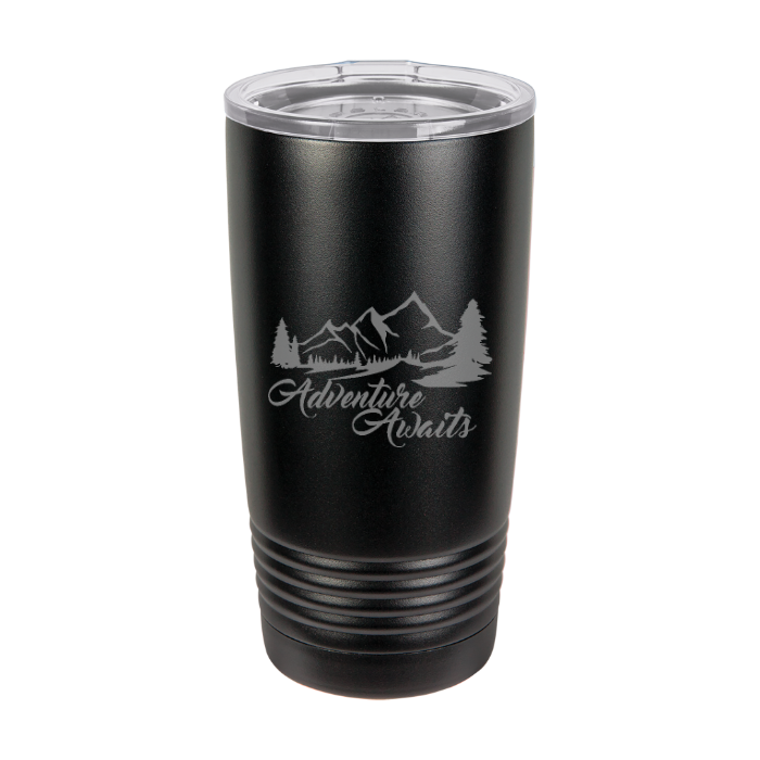 Engraved 20 oz Ring Neck Tumbler w/ clear lid